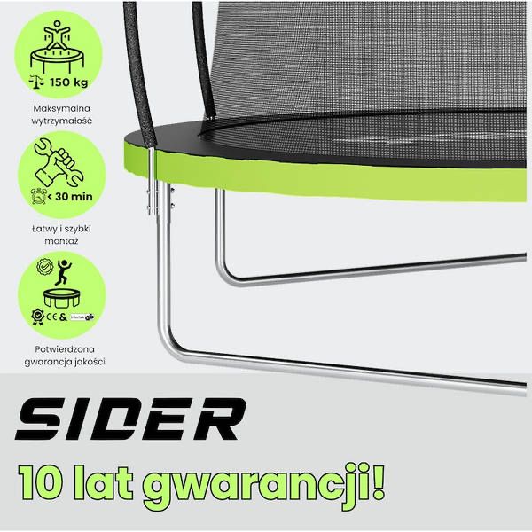 Батут із зовнішньою сіткою SIDER 8 FT 252 см бабути батут