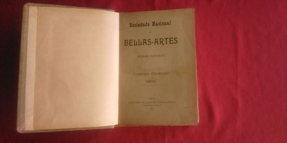 Primeira exposição catálogo ilustrado 1901. Belas-Artes. Raro