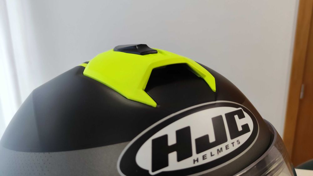 Capacete mota HJC i90, com intercomunicador e pinLock, como novo, L