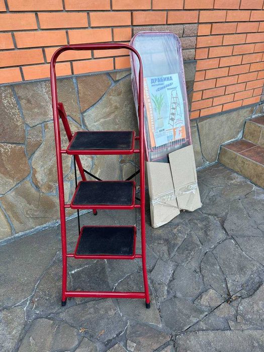 ℹ️ Міцна драбина-стрем’янка на 3◽️4◽️5 сходинок. Складна драбина ℹ️