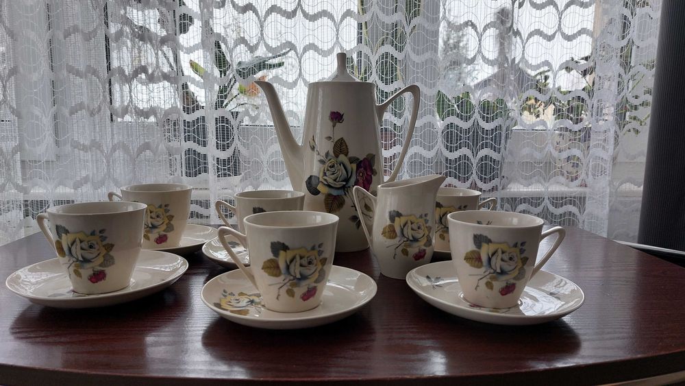 Zestaw kawowy Tułowice Porcelit PRL