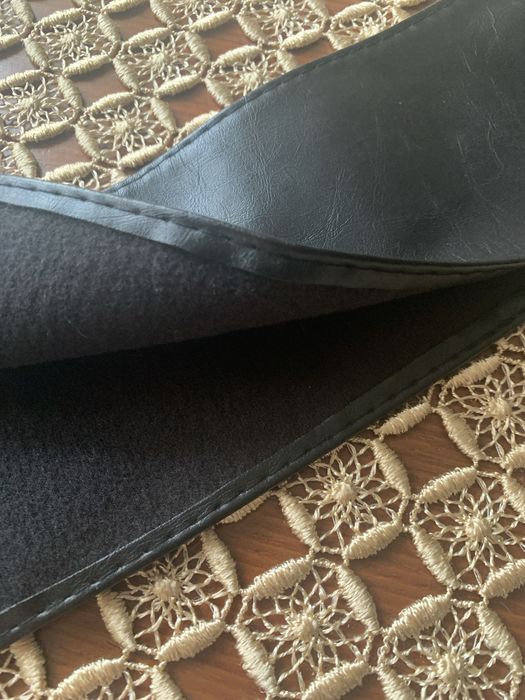 Pasek czarny wiązany długi 220 cm , skórzany