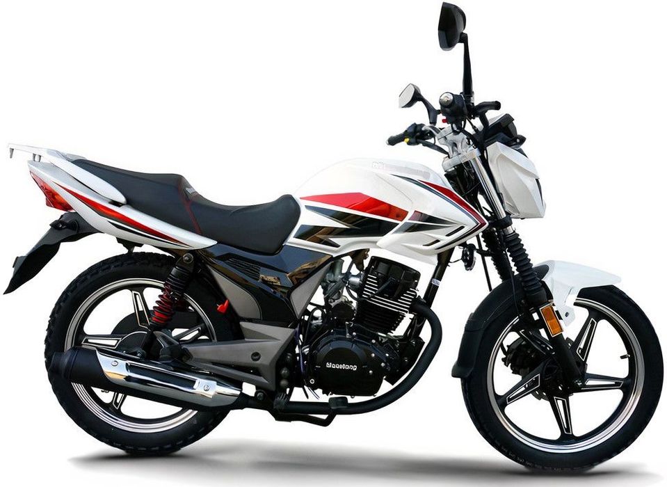 Дорожній Мотоцикл Musstang Чорний Красний Синій