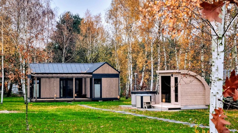 Domek całoroczny, jacuzzi, sauna - Brzozowy Zakątek