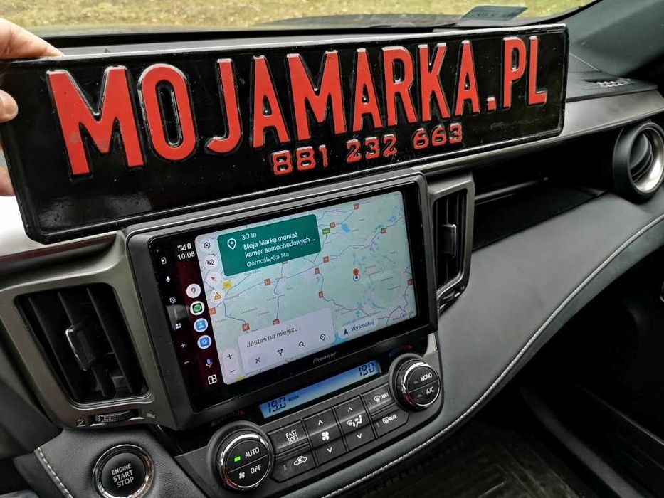 Nawigacja 9 cal Pioneer z Android Auto Carplay TOYOTA RAV4 z montażem