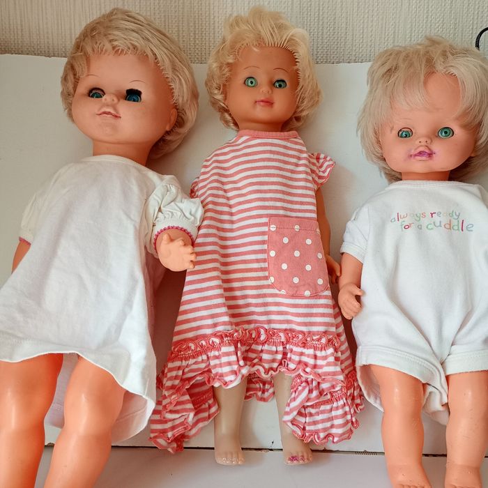 Кукла винтажная 70 - 90-е  годы. 3 штуки.