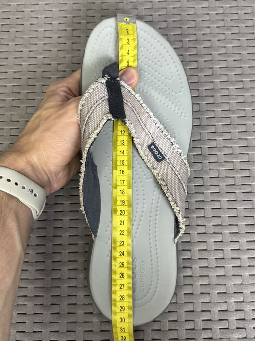 Crocs Dual кроксы вьетнамки шлепанцы M13 46 размер серые