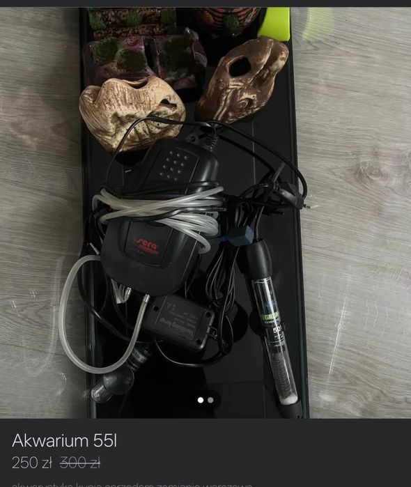 Sprzedam akwarium 55 L