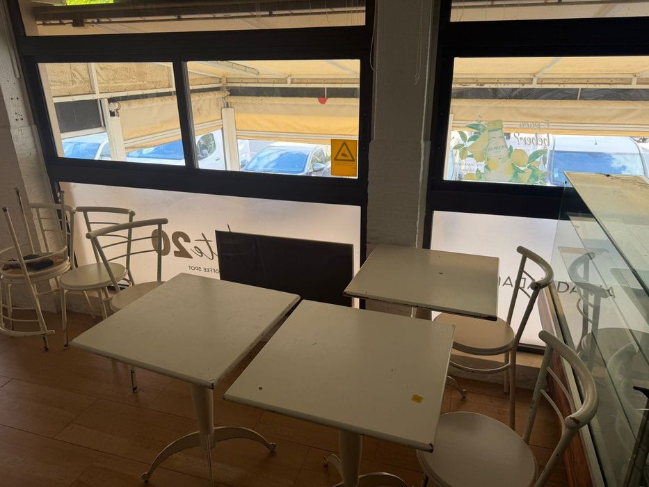 Conjunto Mesas + Cadeiras Restaurante | Mobiliário Café Esplanada