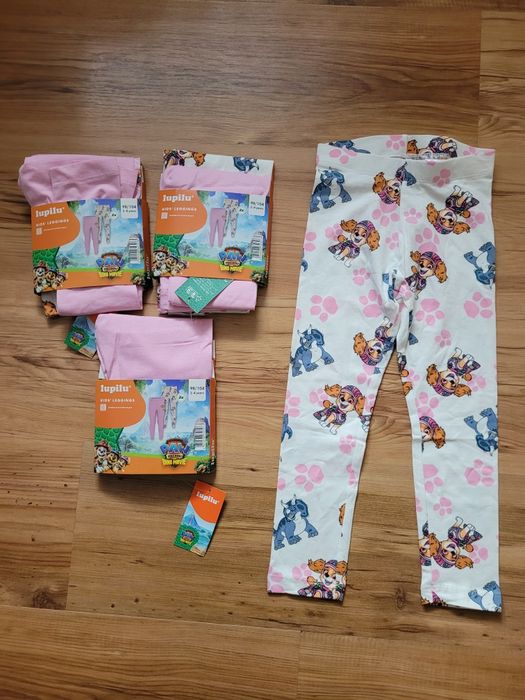 3x dwupak legginsy dziewczęce Psi Patrol Dino Movie 98-104 lupilu