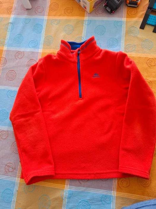 Camisola polar vermelha da Quechua