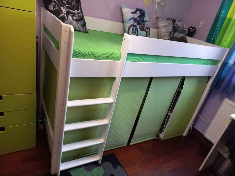 Łóżeczko łóżko z antresolą 180x80 dziecięce