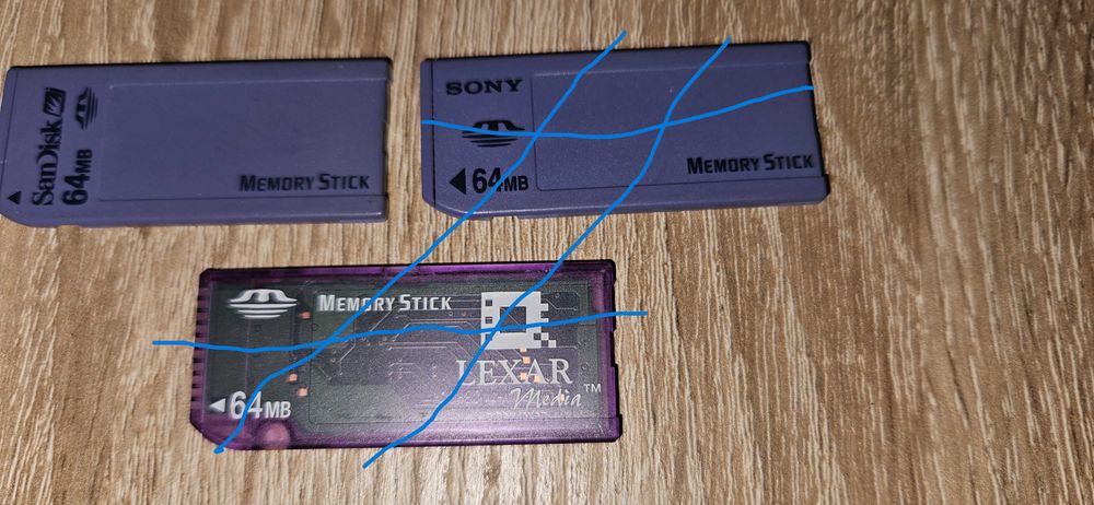 Pamięci foto  - Memory  Stick 64 mb - używane - sprawne