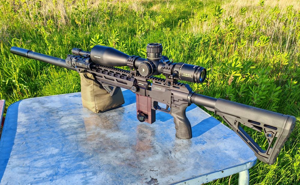 Carabina de ar comprimido PCP FX DRS tactical 700mm calibre 5.5mm