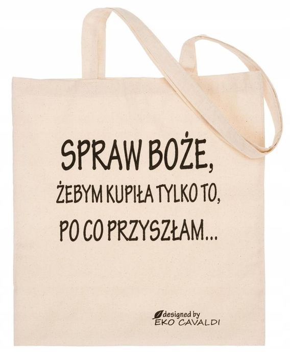 bawełniana torba typu shopper bag