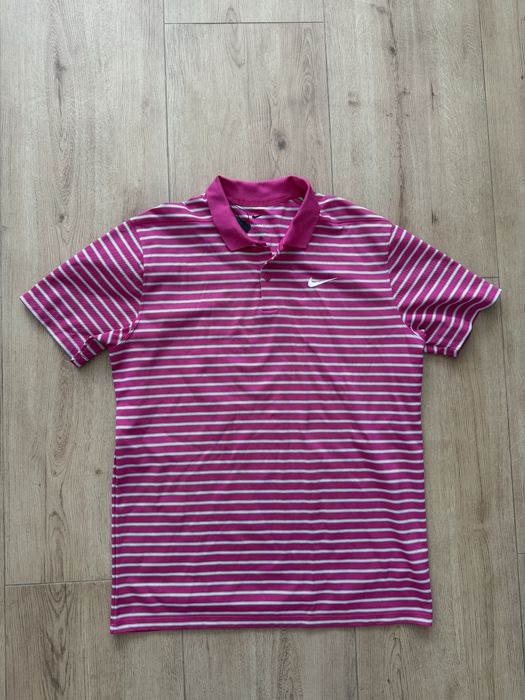 Футболка рожева оригінал поло теніска сорочка Nike розмір L Л