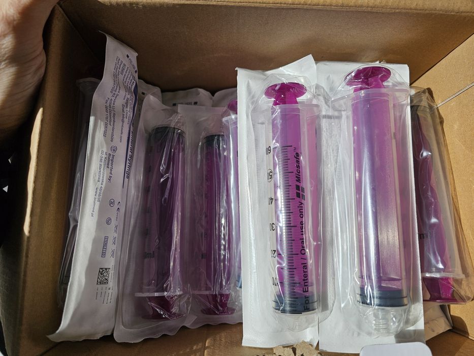 Strzykawka enteralna ENFit MICSAFE Medical 60ml do żywienia dojelitowego