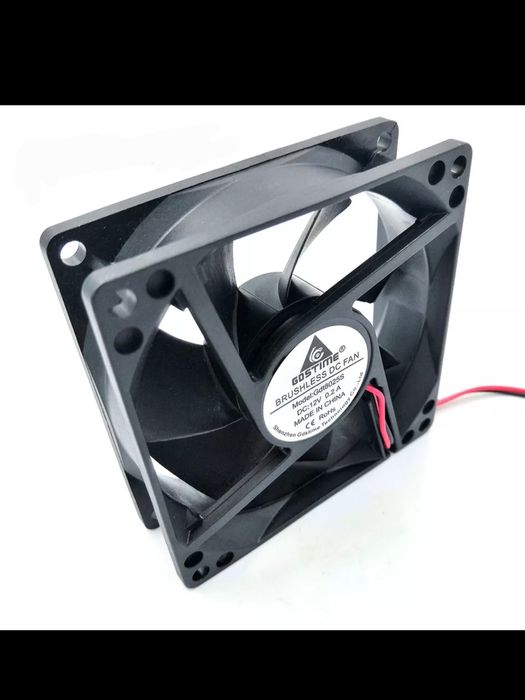 Ventilador 80x80x25mm 12V