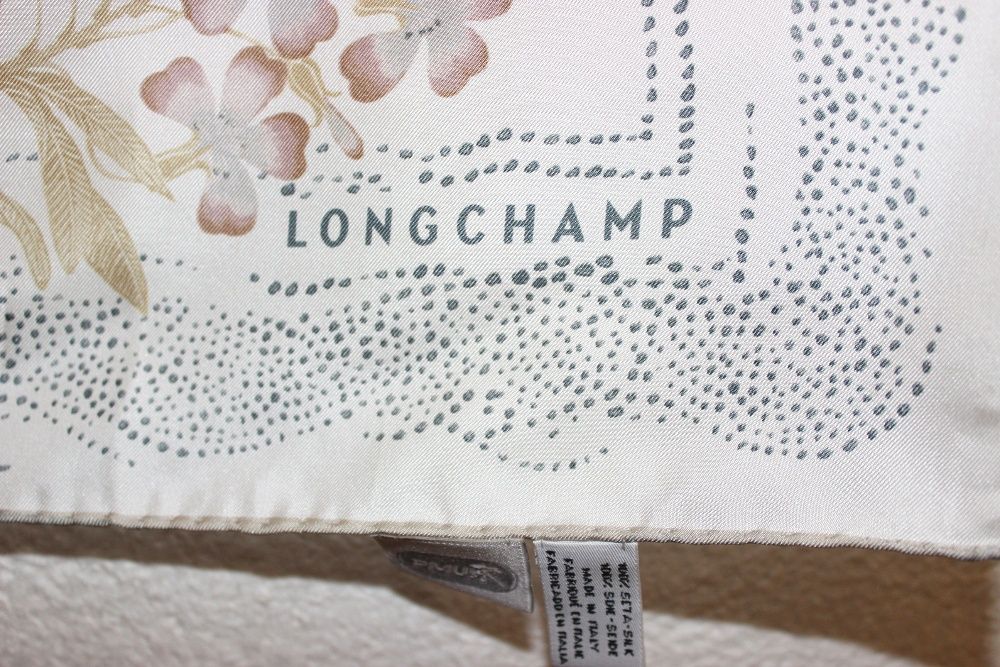 Роскошный платок Longchamp оригинал 100% шёлк