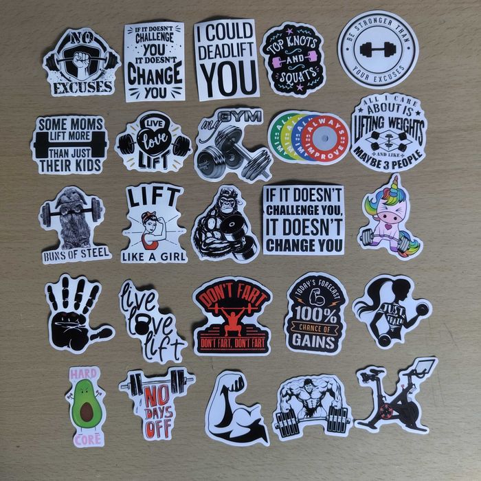 55 Autocolantes Stickers Ginásio Fitness