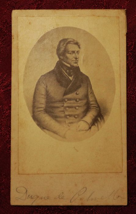 Duke of Palmela, CDV from a lithograph or engraving