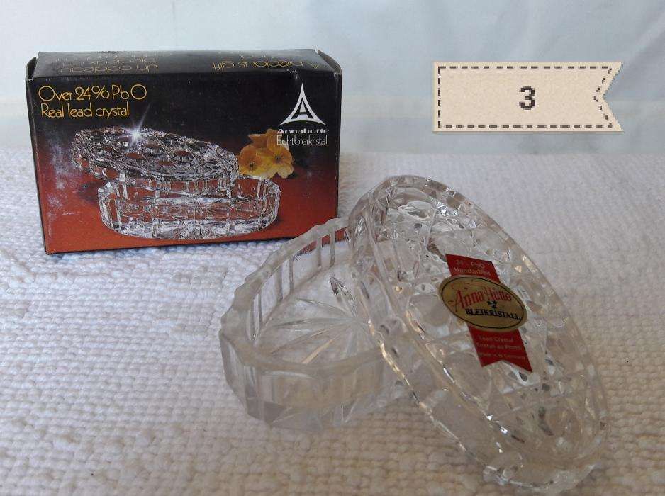 Várias peças cristal