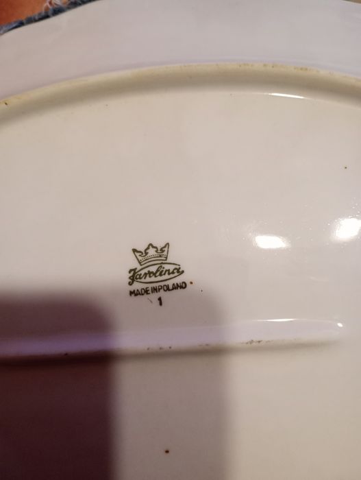 PRL vintage retro półmisek owalny sledziarka Karolina