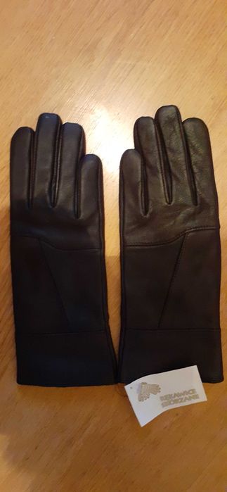 Rękawiczki skórzane damskie