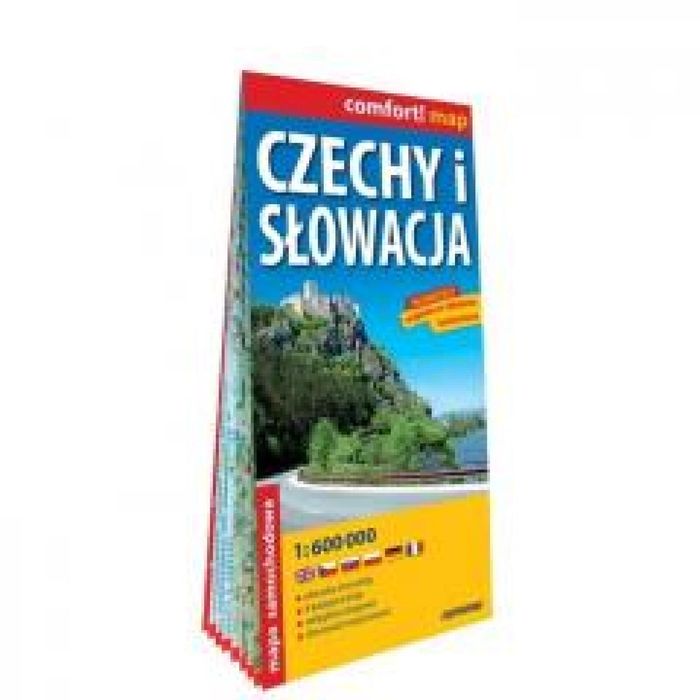 Comfort! map Czechy i Słowacja 1:600, 000 w.2025 praca zbiorowa Rok