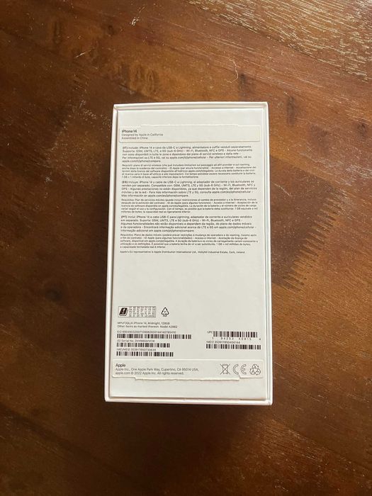 iPhone 14 128gb cor meia noite