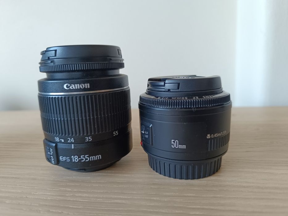 CANON EOS 110D + lente 18-55 e lente 50mm