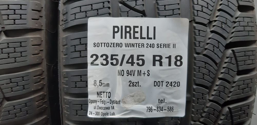 Opony Pirelli 235 45 R18