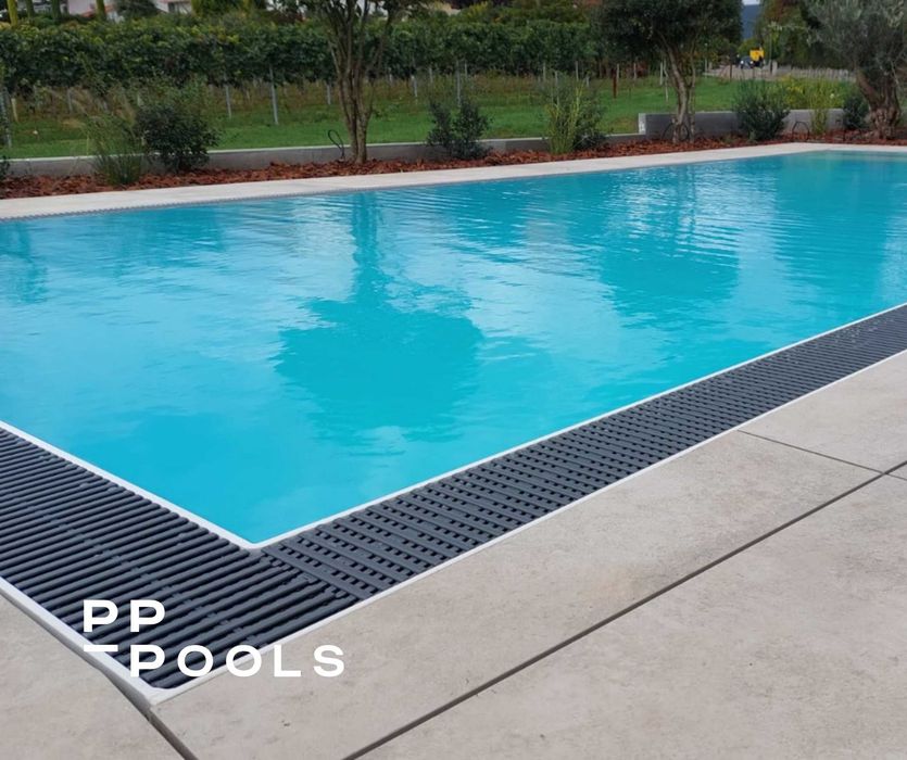 Kompletny set:Basen Przelewowy Polipropylenowy 6,0x3,0x1,5m + technika