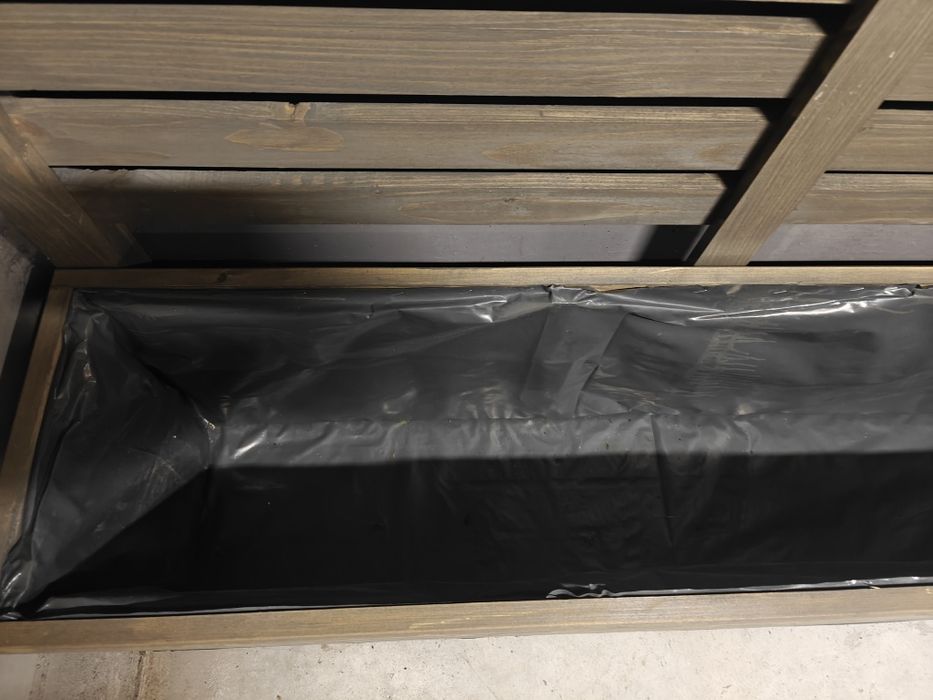 2 donice z pergola nowe drewniane