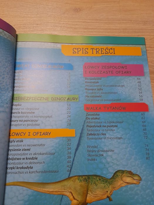 Książka dla dzieci "Wojny dinozaurów"