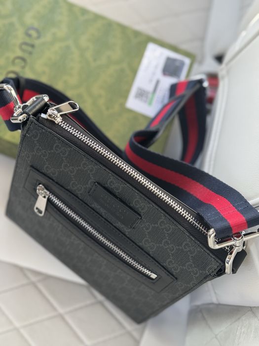 Чоловіча мужская сумка барсетка через плече Гуччи Gucci