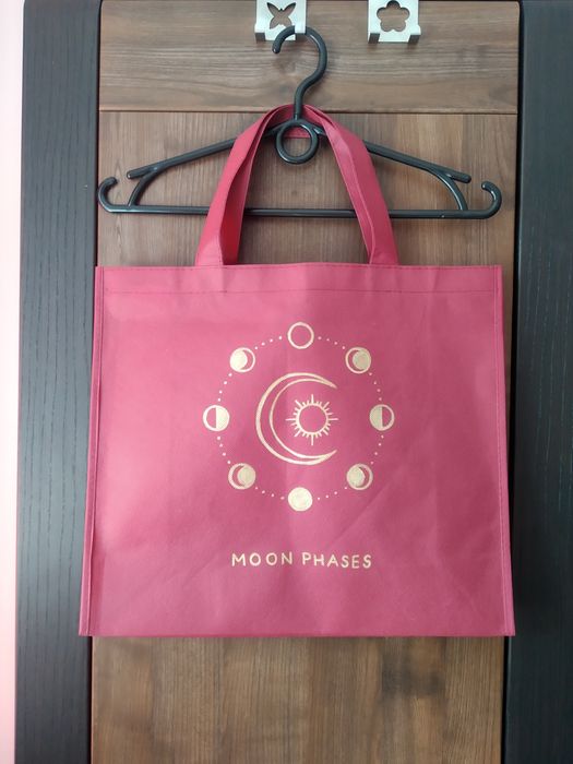 Eko torba ręcznie malowana torba na zakupy shopper bag handmade moon