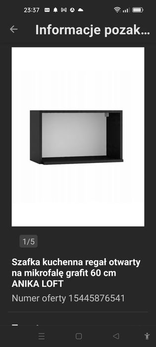 Szafka do mikrofalówki