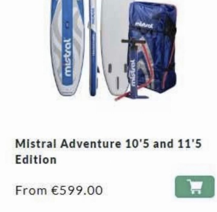 Prancha paddle mistral nova embalada - troco / vendo