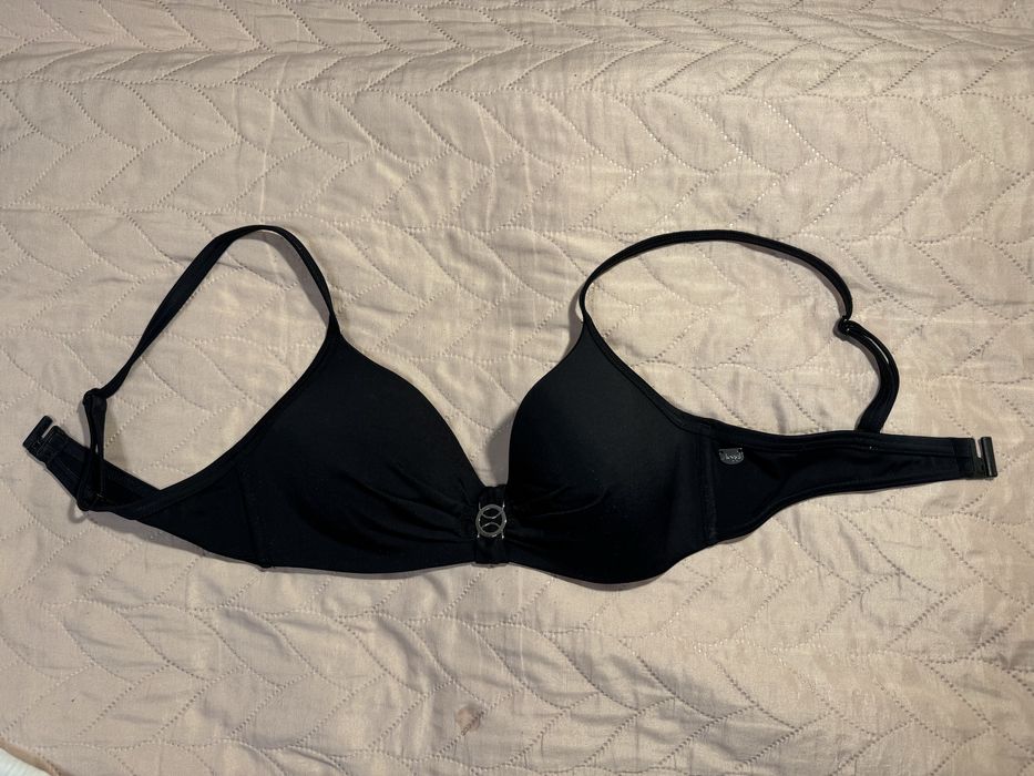 Bikini, góra od kostiumu, biustonosz Sloggi czarny, S, miseczka A