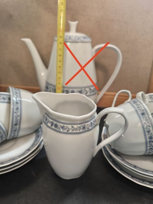 Conjunto Chá - Porcelana Azul