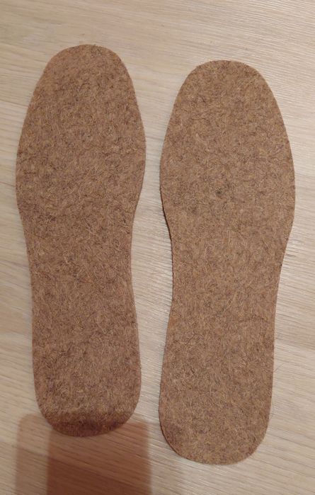 Устілка ЗИМА! стелька войлок+ збита вовна, войлочна обрізна ПАРА