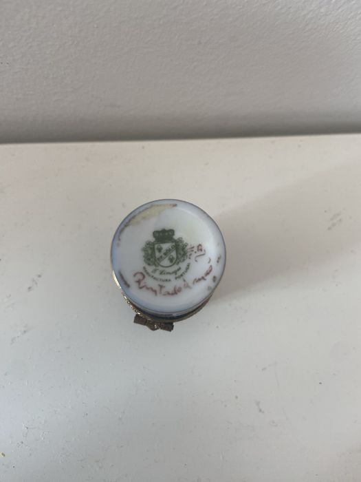 Caixa vintage pintada à mão - Limoges