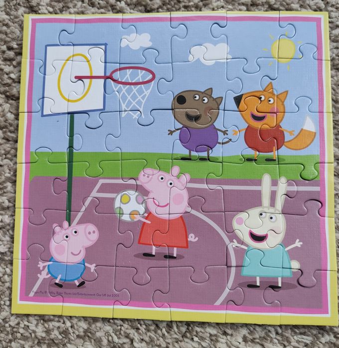 Świnka Peppa puzzle 3w1, które rosną z dzieckiem
