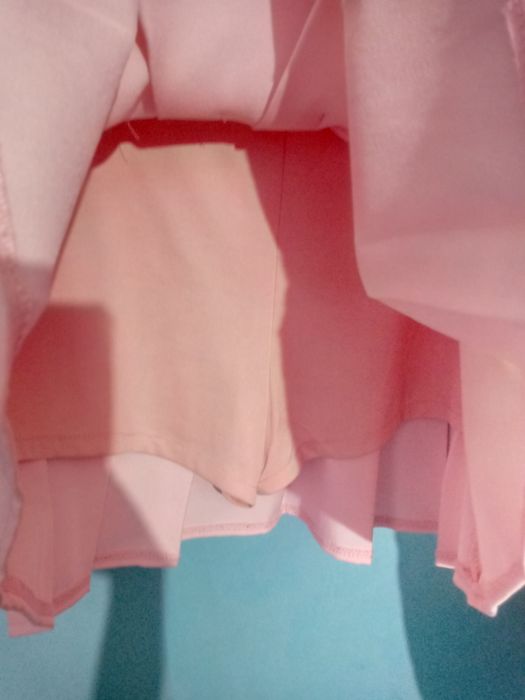 Спідниця з шортами ніжно рожева р. S