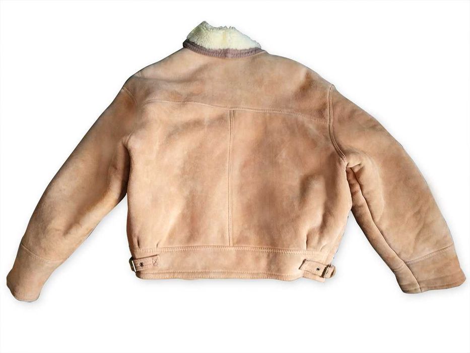 Kożuch męski, naturalny, kurtka