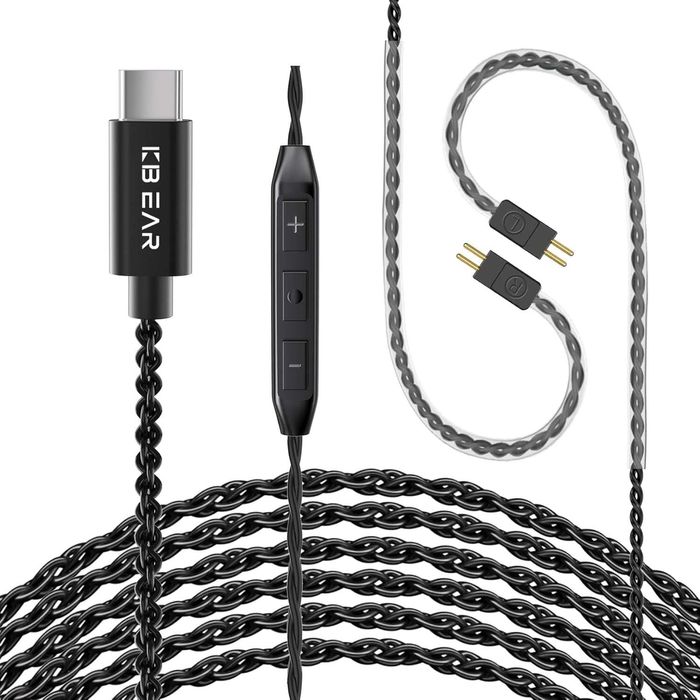 ‼️ Kbear CX01 (Type-C) - удлинённый игровой кабель для наушников (2м.)