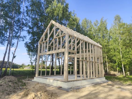 NOWOCZESNA STODOŁA 35m2 zgłoszenie Konstrukcja szkieletowa C24