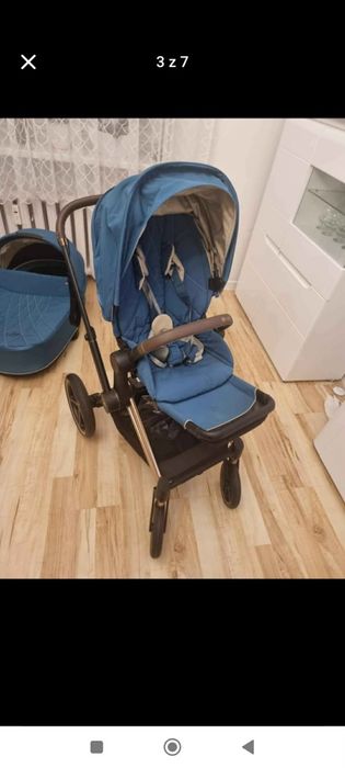 Cybex Priam Mountain Blue 3w1 Gondola Nosidełko Baza Spacerówka Torba