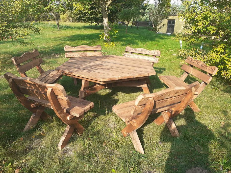 Meble ogrodowe Producent lite drewno